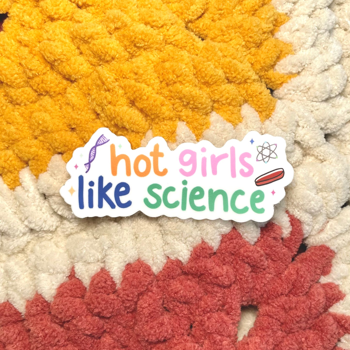 Hot girls like science Sticker