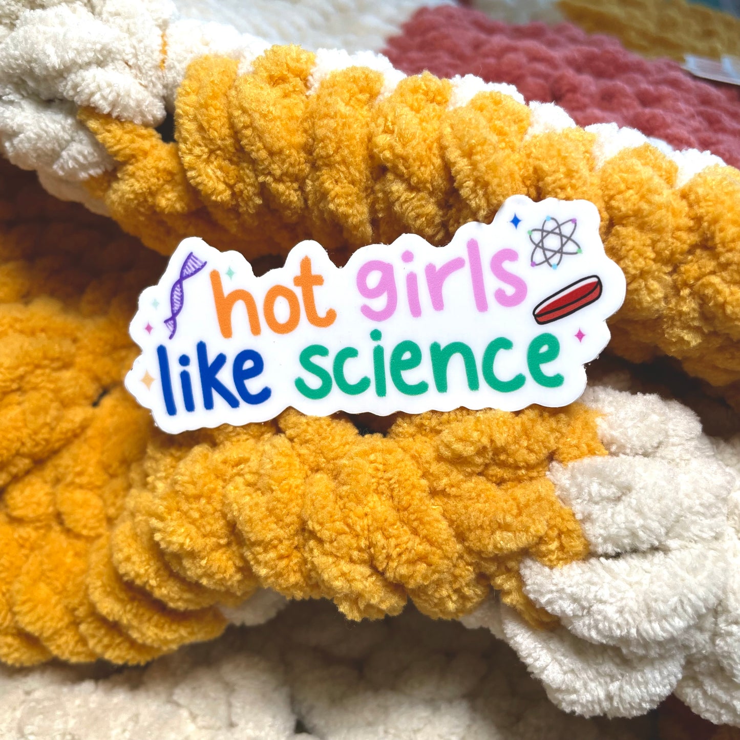 Hot girls like science Sticker