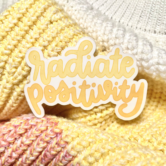 Radiate Positivity Sticker