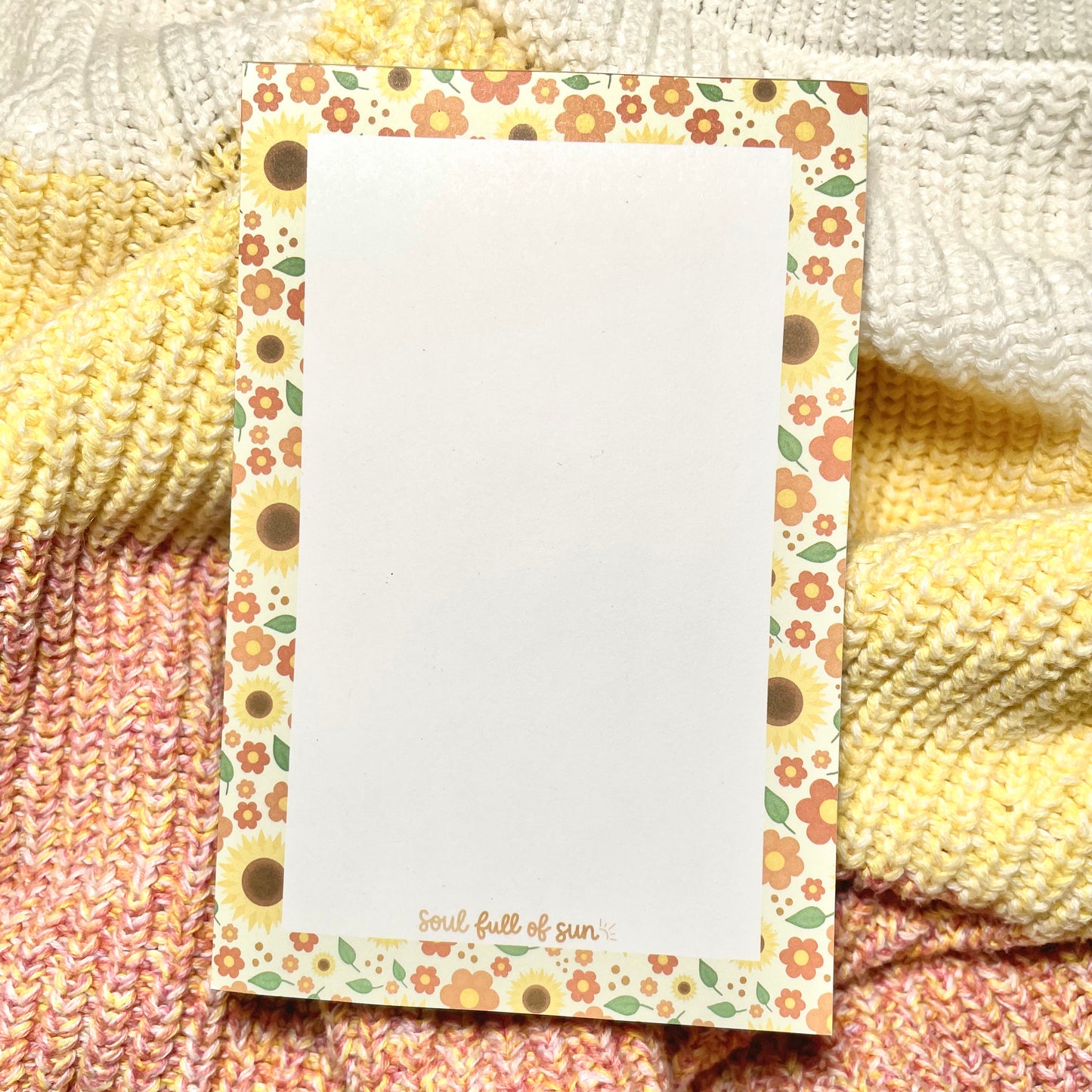 Sunflower Notepad